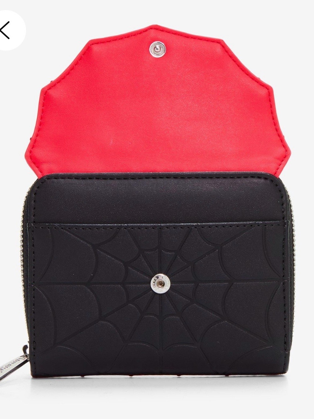 Loungefly Marvel Spider-Man Web Heart Mini Backpack & Wallet - Picture 6 of 7